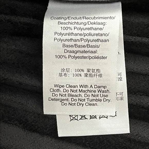 DKNY Pleated Black Faux Leather Skirt - Picture 7 of 11